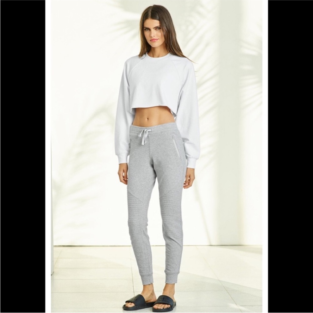 Alo Yoga Urban Moto Jogger in Dove Gray - Picture 6 of 15